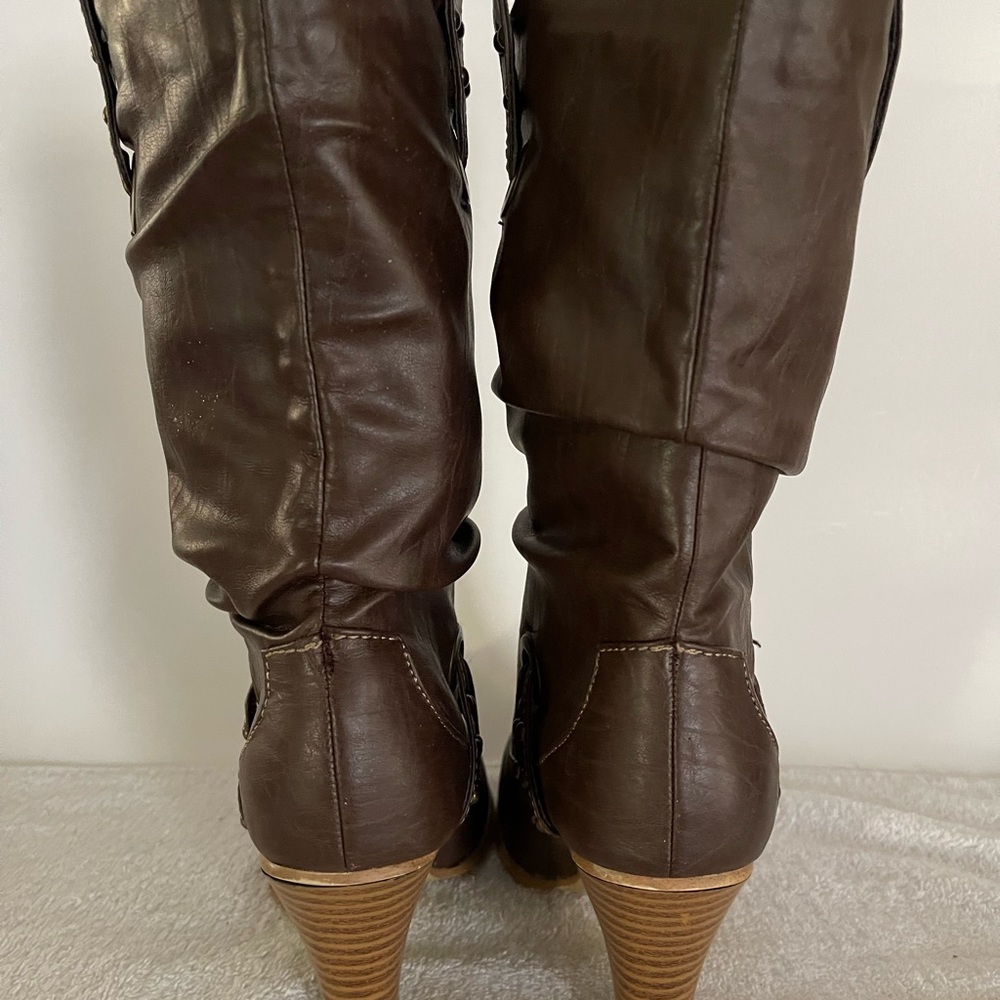 Rampage Women’s Immi D-2309-1 Brown Mid-Calf Fashion Boots size 6M - Picture 4 of 5